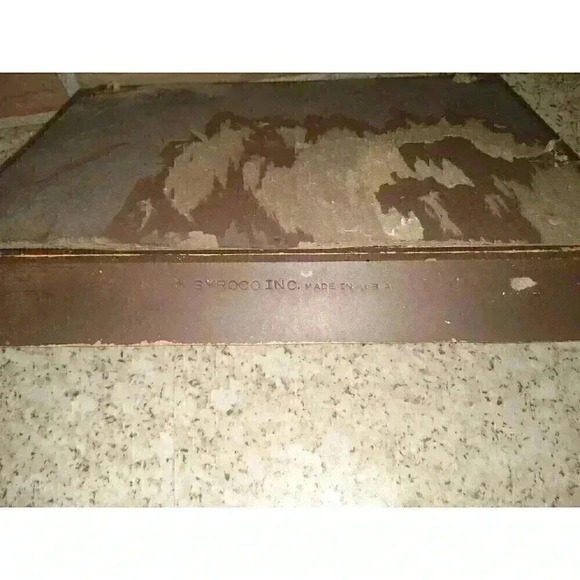 Vintage 3D Faux Wood Carved Syroco Inc Horse Buggy Wall Hanging Retro Décor - Picture 4 of 6